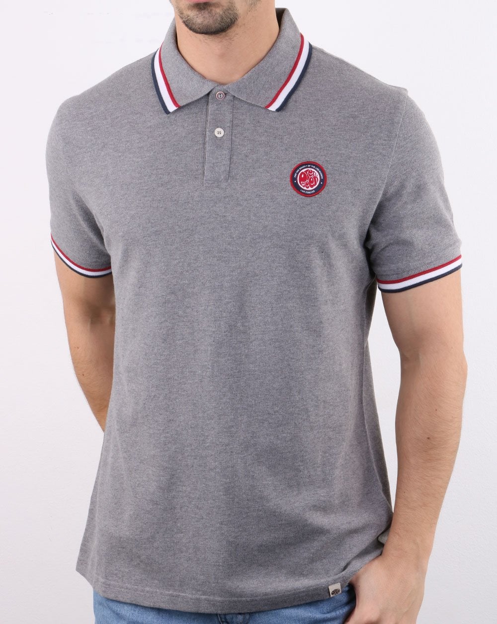 Pretty Green Likeminded Poloshirt Grau