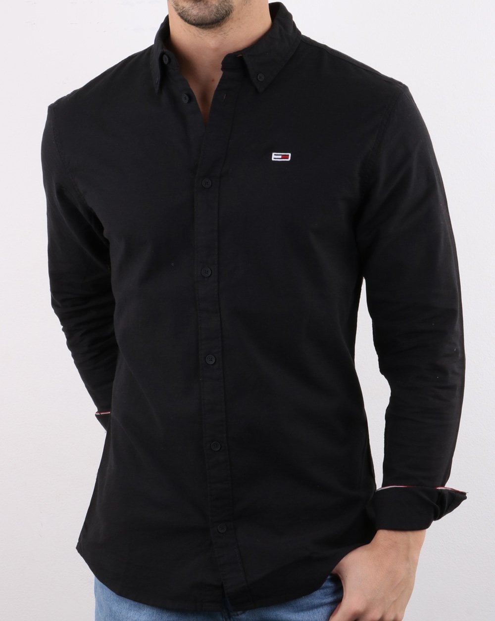 Tommy Hilfiger Oxford-Hemd Schwarz