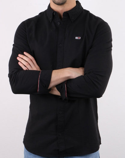 Tommy Hilfiger Oxford-Hemd Schwarz