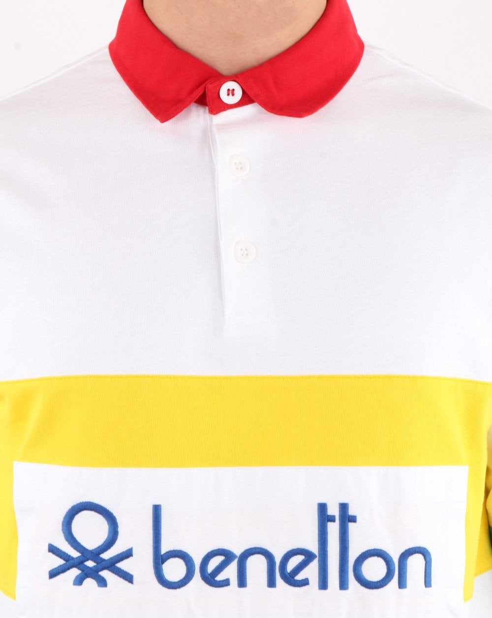 Benetton Rugby Shirt White/Multi