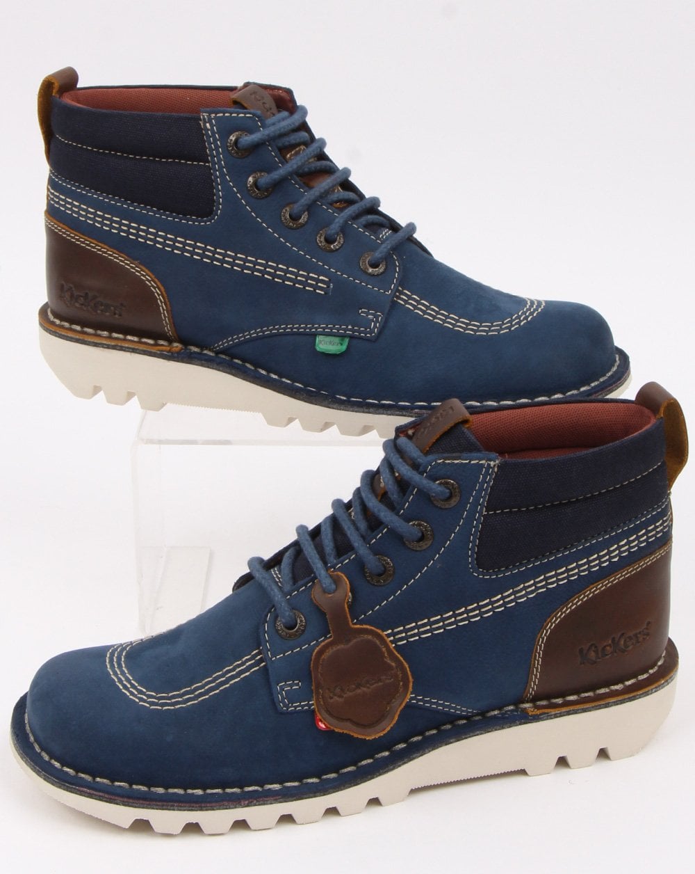 Kickers Kick Hi Mash Up Boot Blau