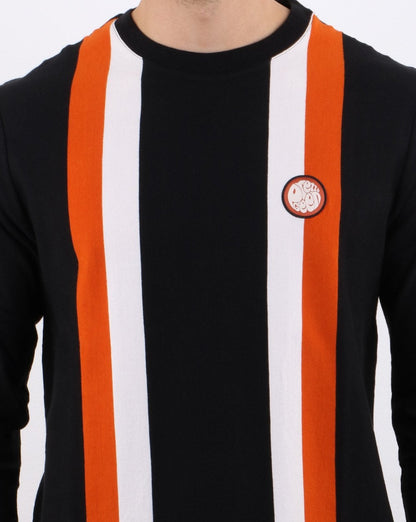 Pretty Green Workshop Langarm-T-Shirt Schwarz