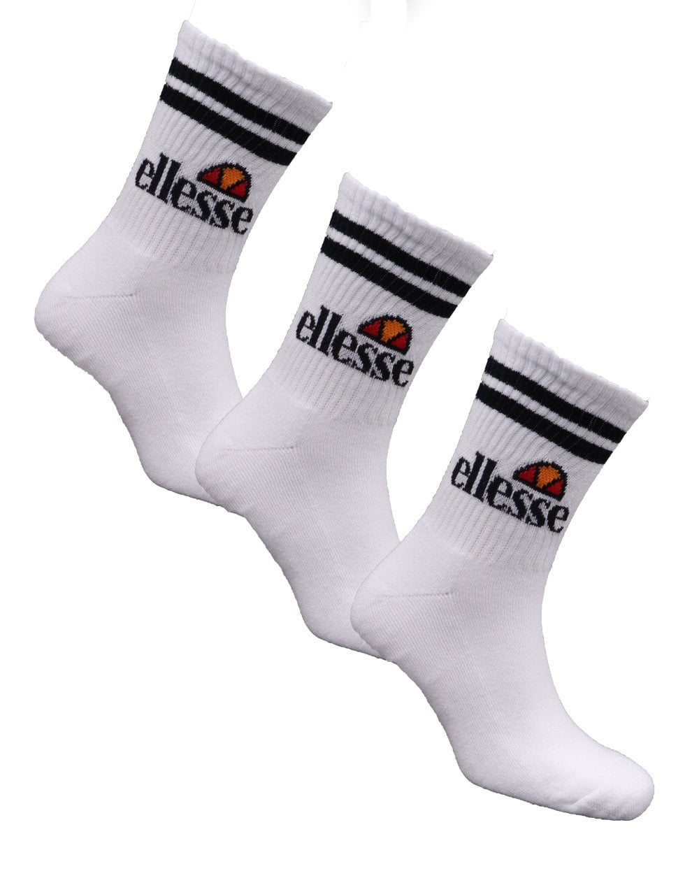 Ellesse Pullo 3er-Pack Socken Weiß/Schwarz