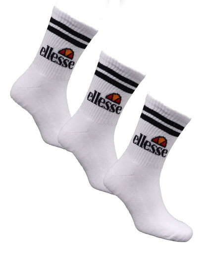 Ellesse Pullo 3er-Pack Socken Weiß/Schwarz