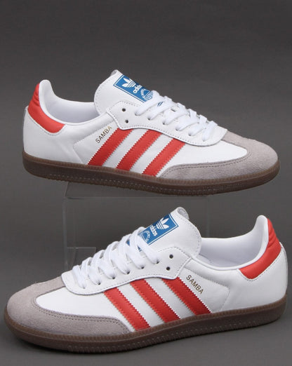 Adidas Samba Og Trainer Weiß/Trace Scarlet