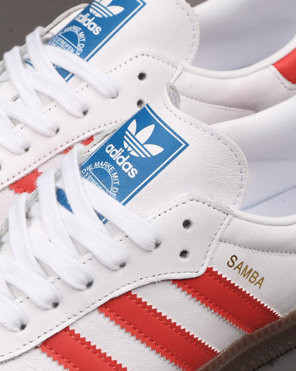 Adidas Samba Og Trainer Weiß/Trace Scarlet