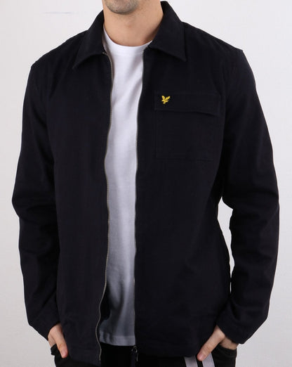 Lyle And Scott Twill-Überhemd, Marineblau