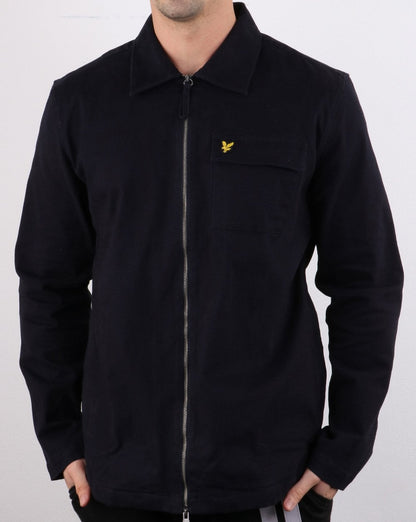 Lyle And Scott Twill-Überhemd, Marineblau