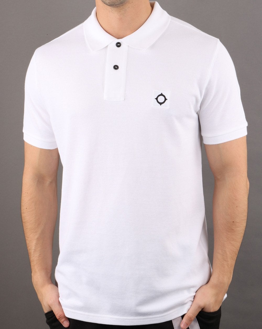Ma.strum Pique Polo Optic Weiß