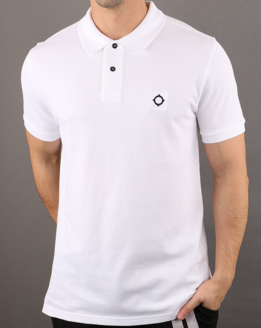 Ma.strum Pique Polo Optic Weiß