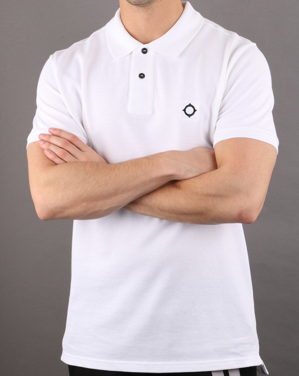 Ma.strum Pique Polo Optic Weiß