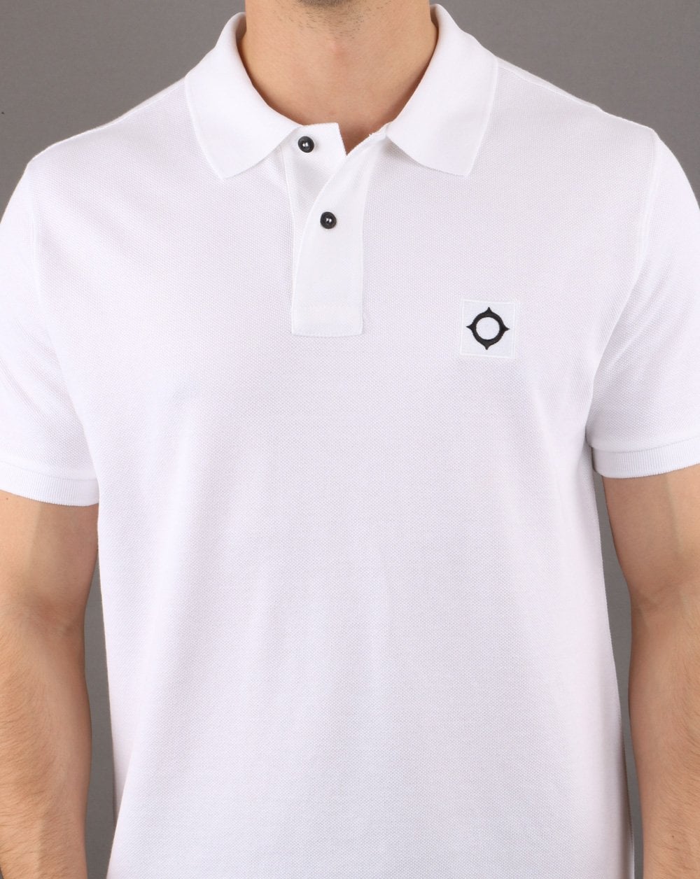 Ma.strum Pique Polo Optic Weiß