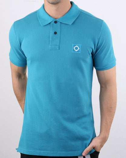 Ma.strum Piqué-Poloshirt Eisblau
