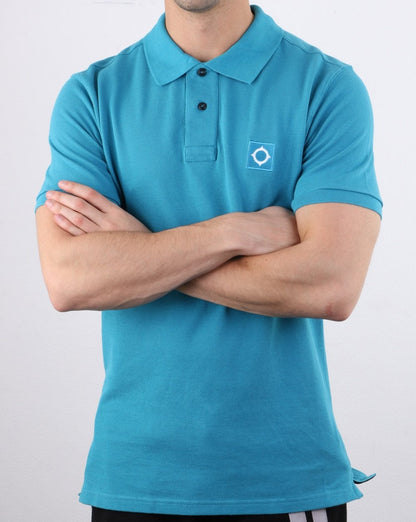 Ma.strum Piqué-Poloshirt Eisblau