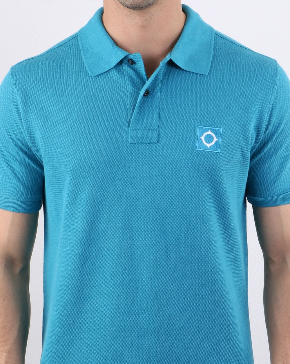 Ma.strum Pique Polo Ice Blue