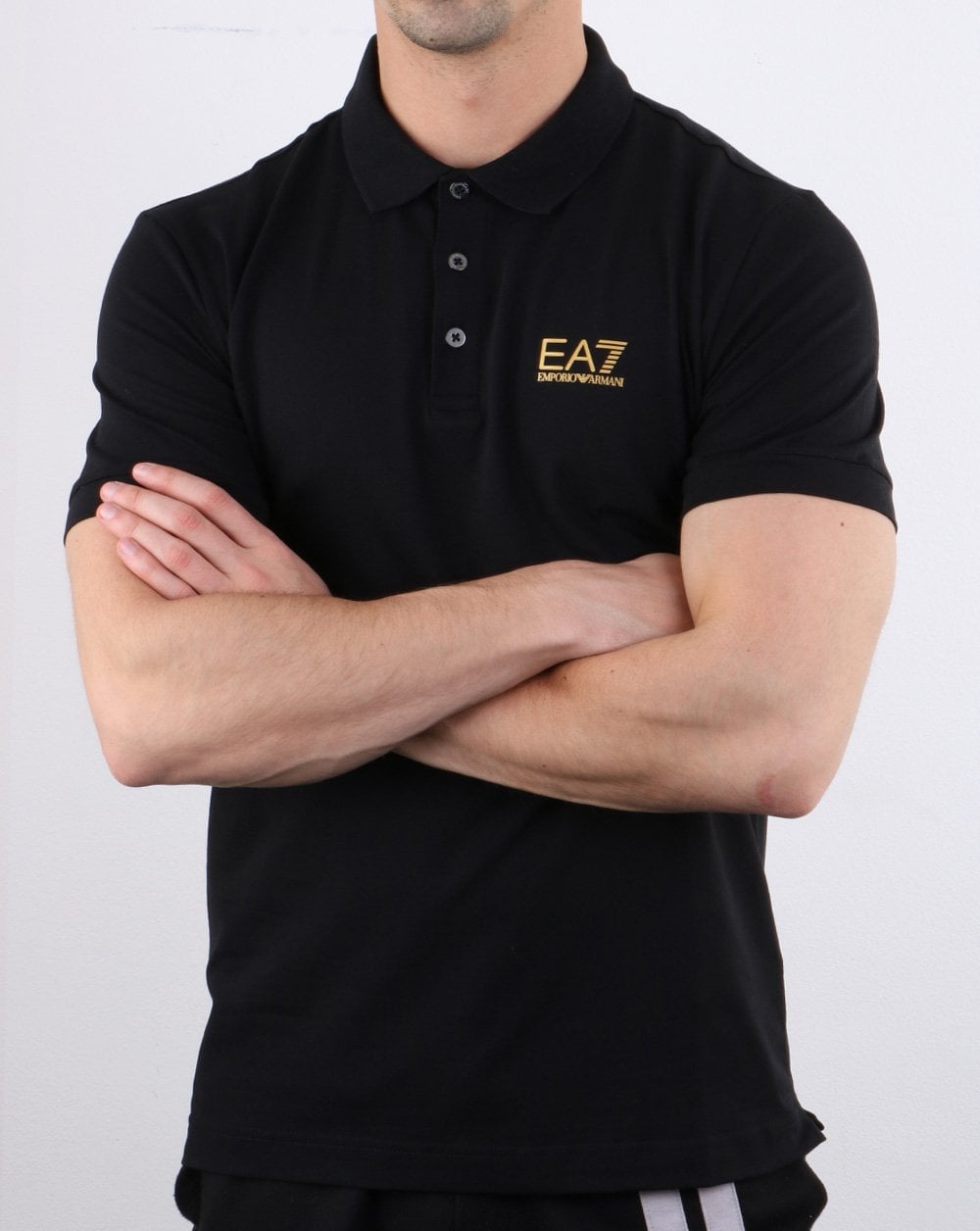 Emporio Armani EA7 Poloshirt Schwarz