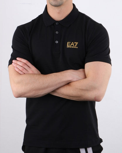 Emporio Armani EA7 Poloshirt Schwarz