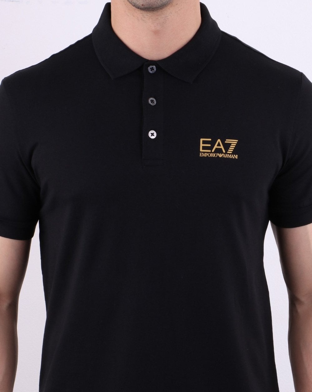 Emporio Armani EA7 Poloshirt Schwarz