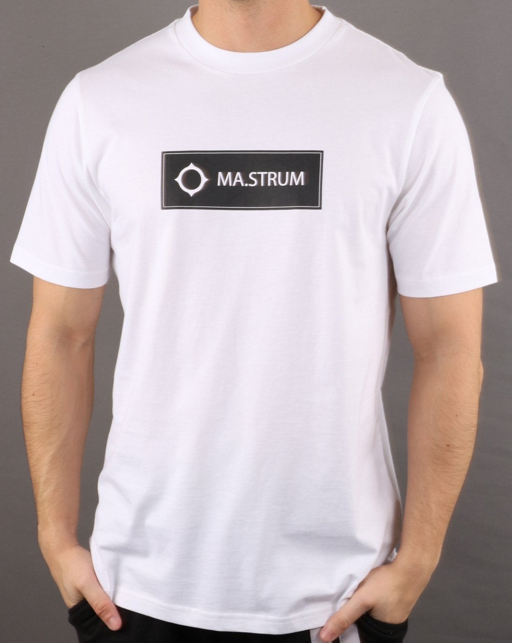 Ma.strum Icon Box Logo T-Shirt Optic White