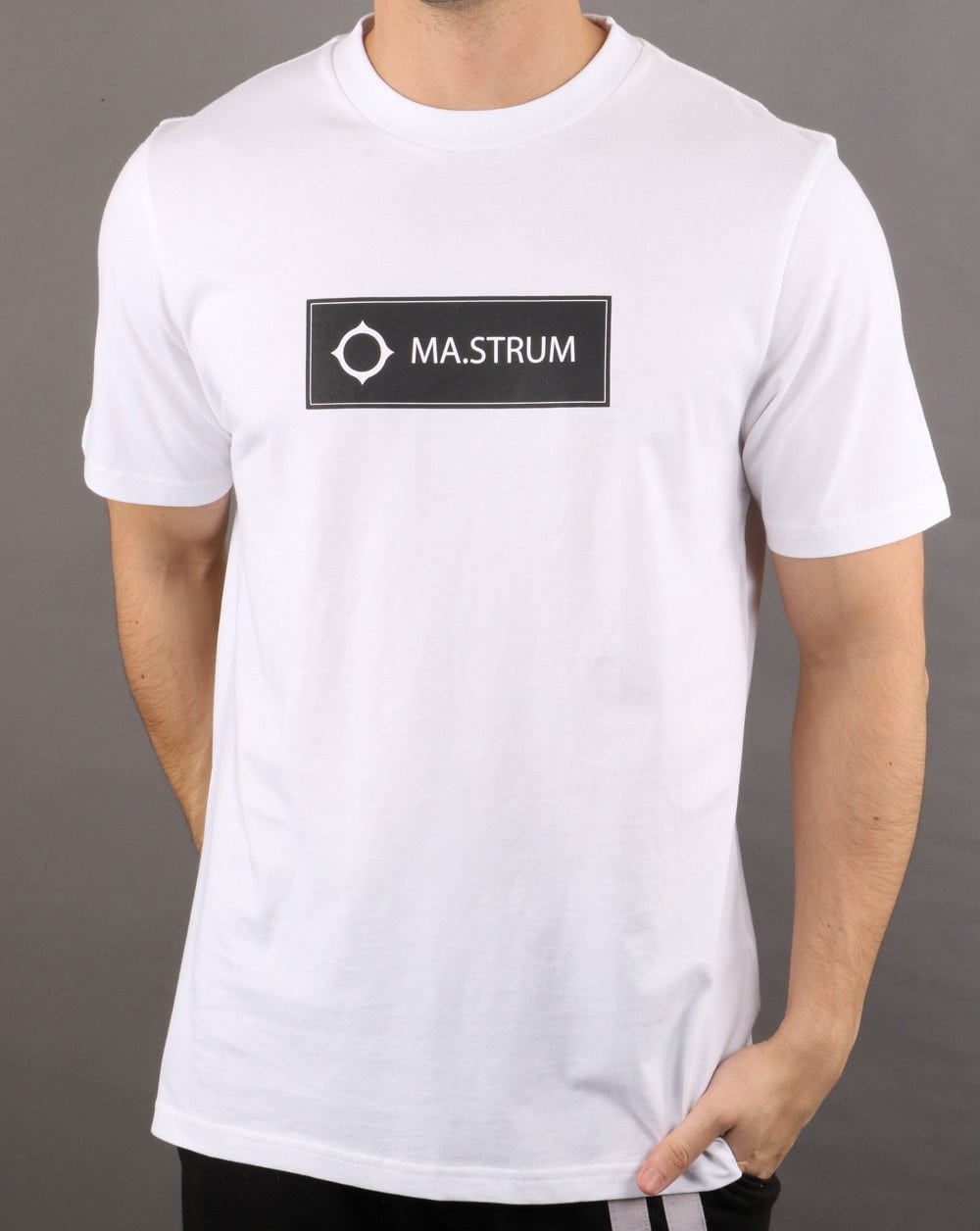 Ma.strum Icon Box Logo T-shirt Optic White