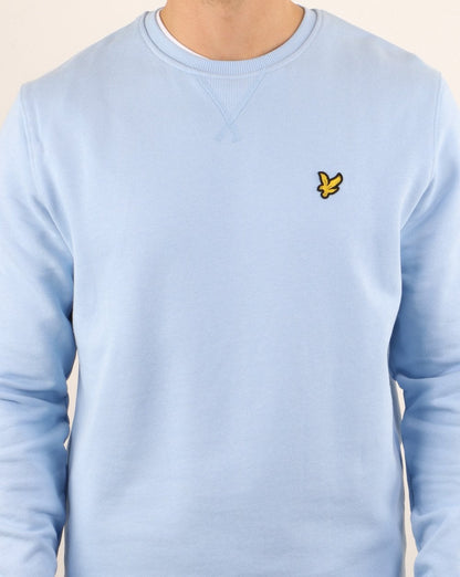 Lyle And Scott Sweatshirt mit Rundhalsausschnitt, Poolblau