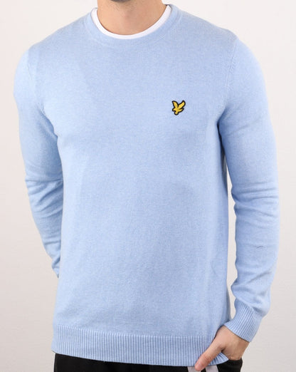 Lyle And Scott – Rundhalspullover aus Merinowolle in Poolblau