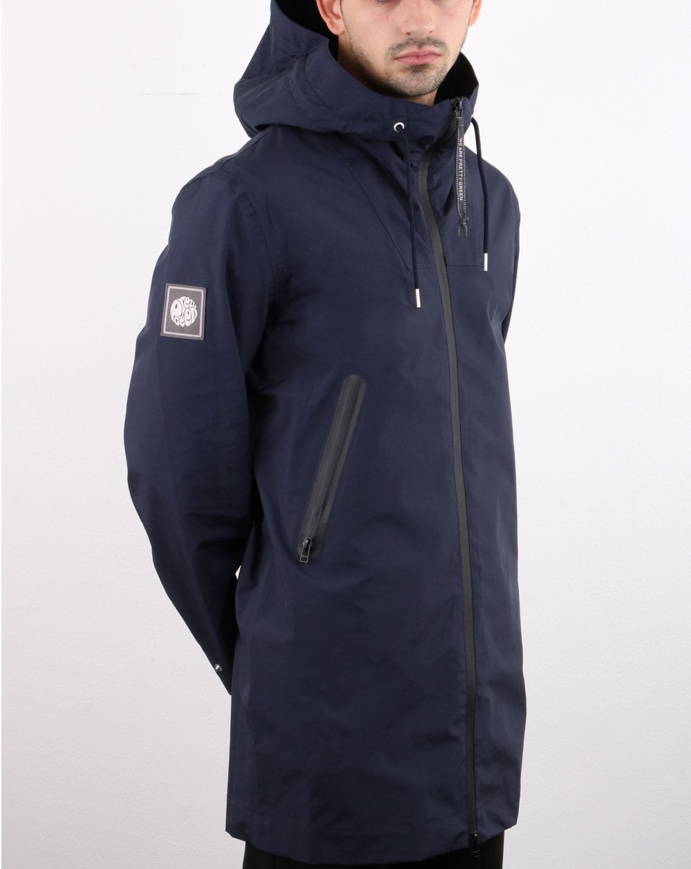 Pretty Green Cardiff Parka Marineblau