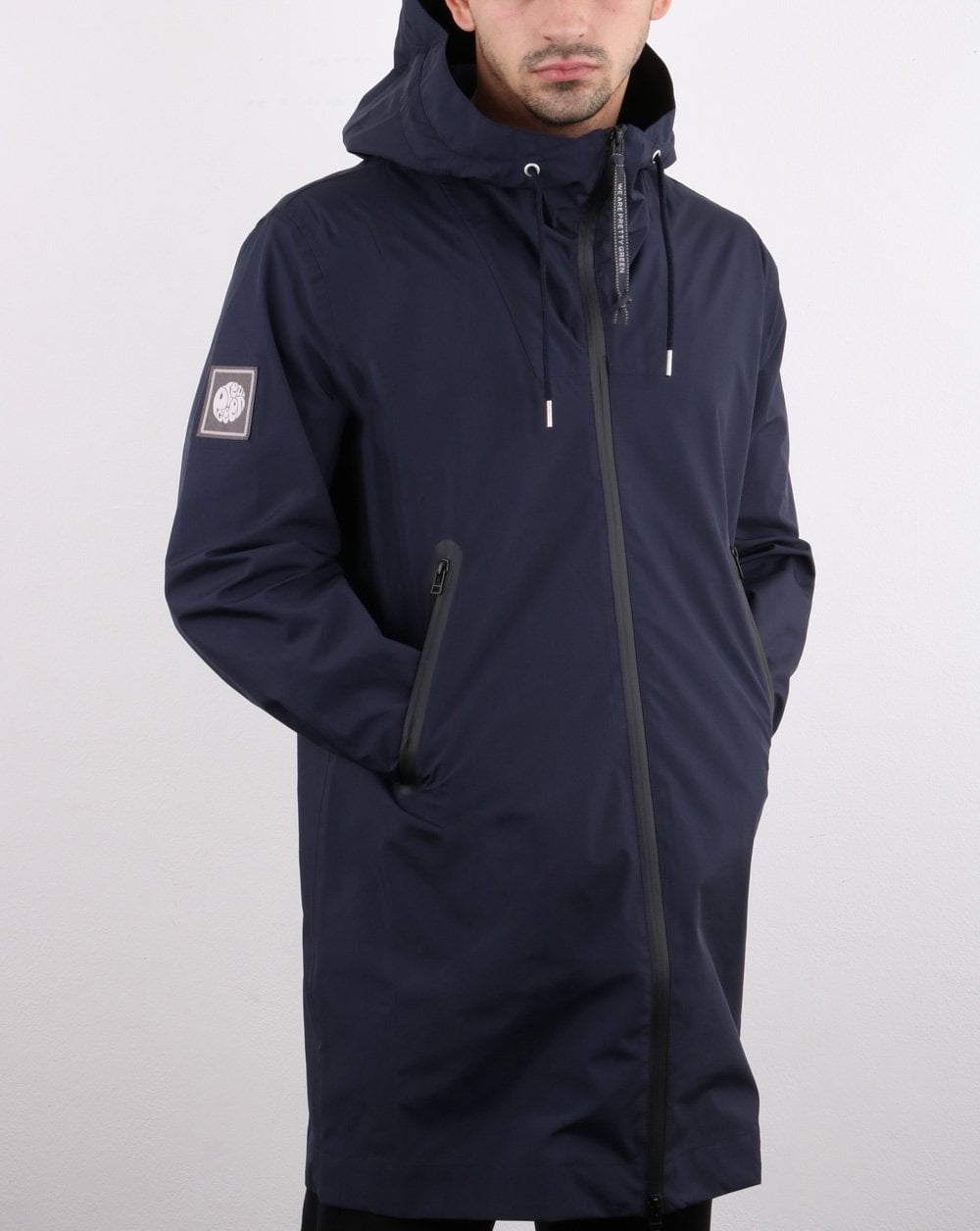 Pretty Green Cardiff Parka Marineblau