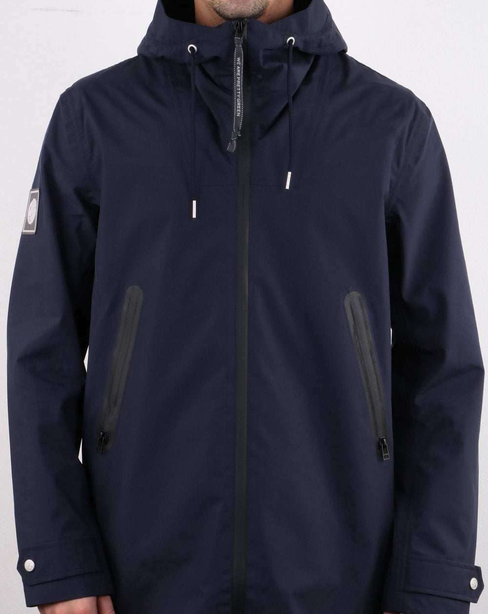 Pretty Green Cardiff Parka Marineblau