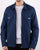Pretty Green Section Zip Front Overshirt Navy