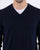 Benetton V-Neck Cotton Jumper Navy