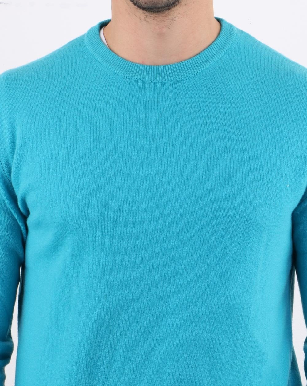 Benetton – Pullover aus Merinowolle, Blaugrün