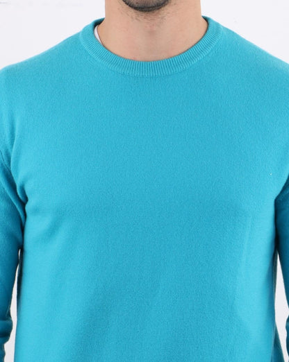 Benetton – Pullover aus Merinowolle, Blaugrün