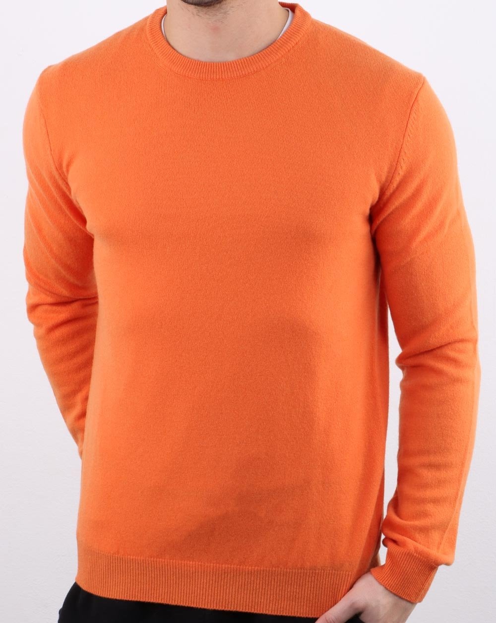 Benetton Pullover aus Merinowolle Orange