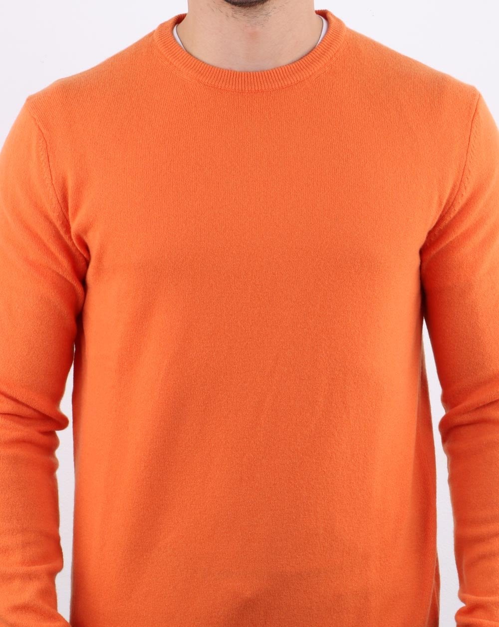 Benetton Merino Wool Jumper Orange