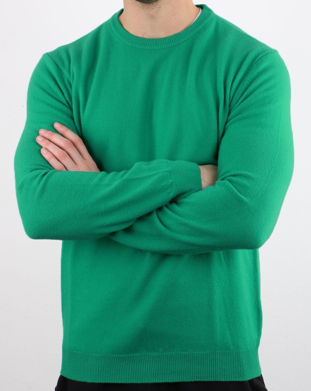 Benetton Pullover aus Merinowolle Grün