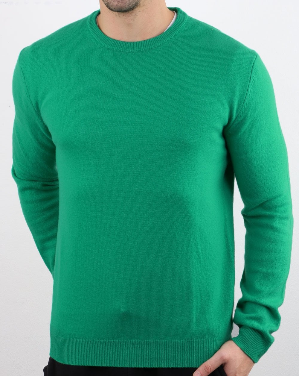 Benetton Pullover aus Merinowolle Grün