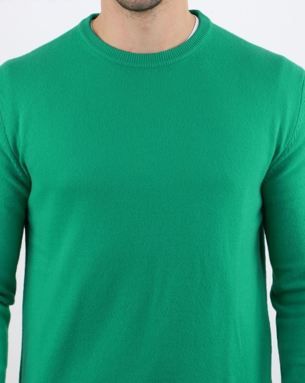 Benetton Pullover aus Merinowolle Grün