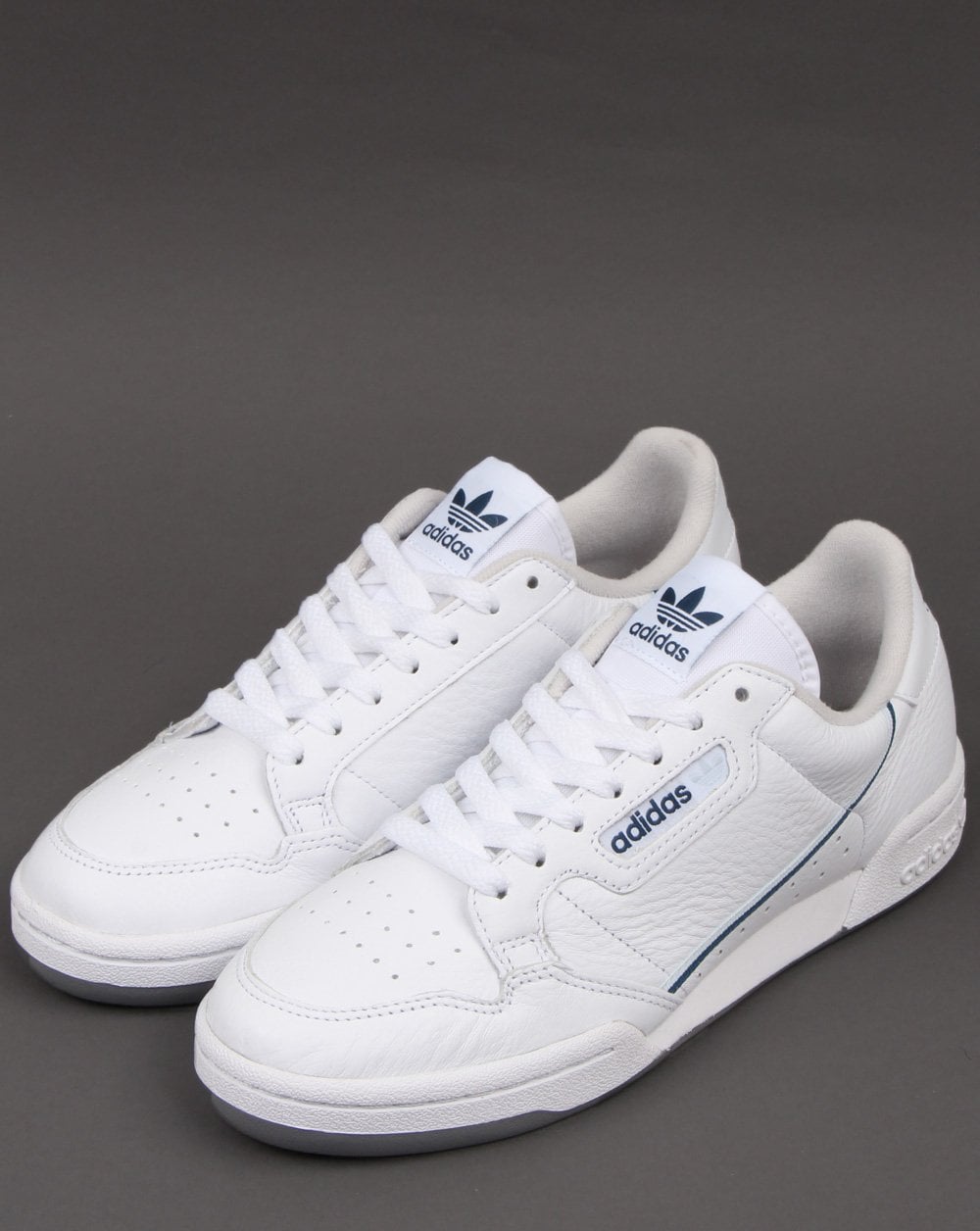 Adidas Continental 80 Sneakers Weiß/Himmelblau/Marineblau
