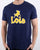 Lois Print T-shirt Navy