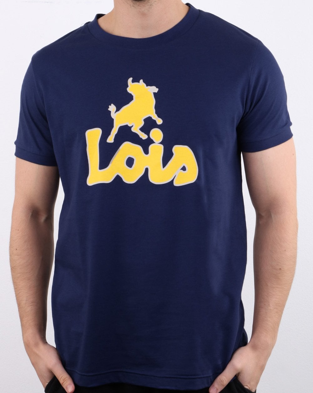 T-Shirt mit Lois-Print in Marineblau