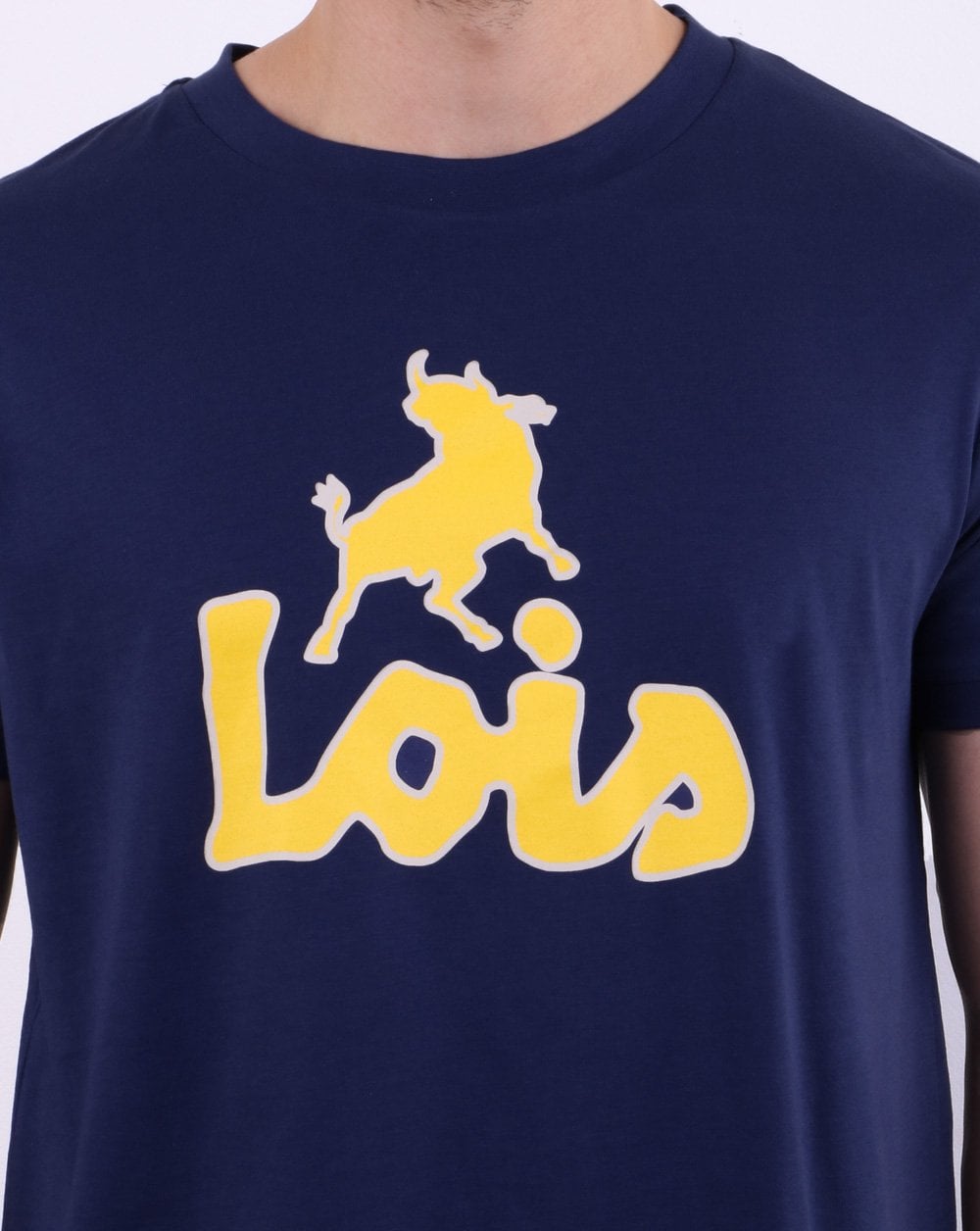 T-Shirt mit Lois-Print in Marineblau