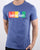 Benetton Box Logo T Shirt Blue