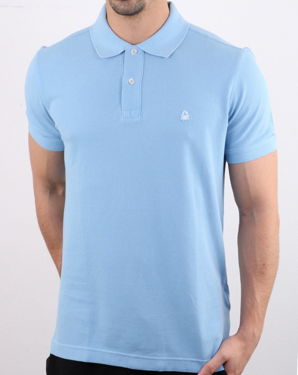 Benetton Polo Shirt Sky Blue