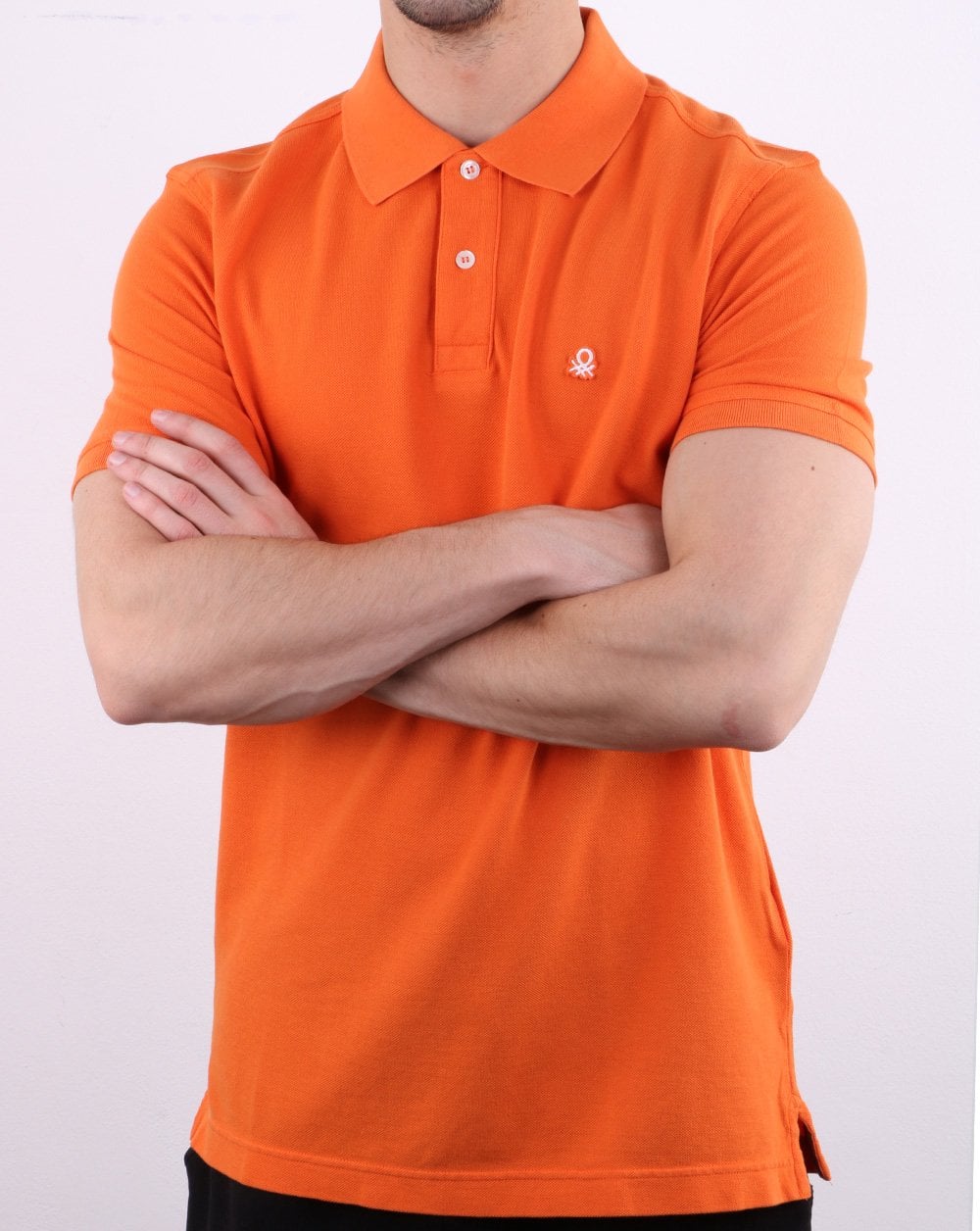 Benetton Polo Shirt Orange