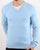 Benetton Merino Wool V-Neck Jumper Blue
