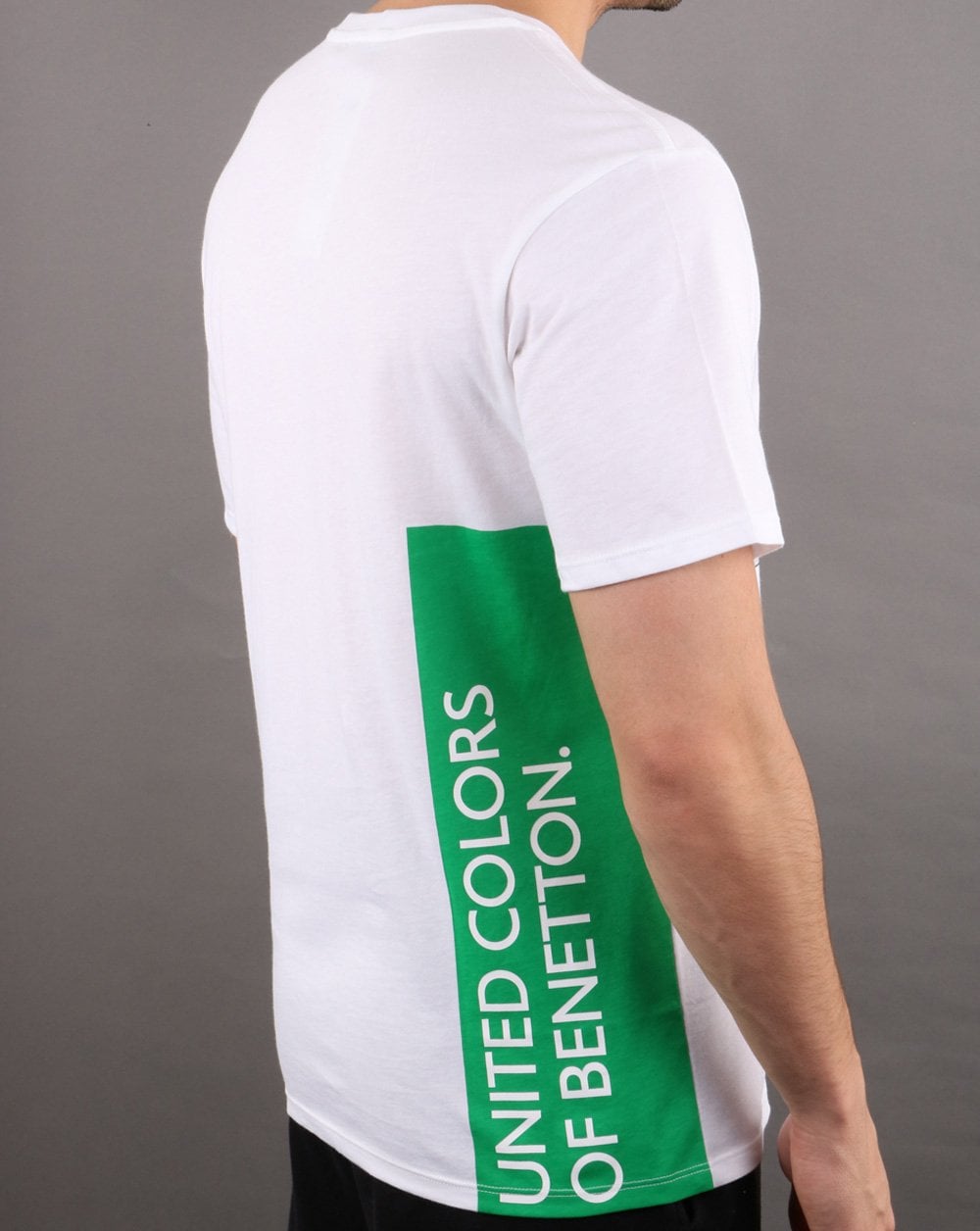 Benetton Print T Shirt Iconic advert White
