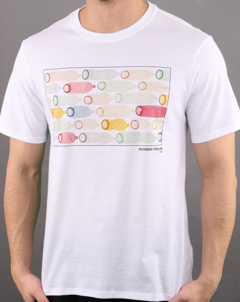 Benetton T-Shirt Inconic Image Tee Weiß/Mehrfarbig