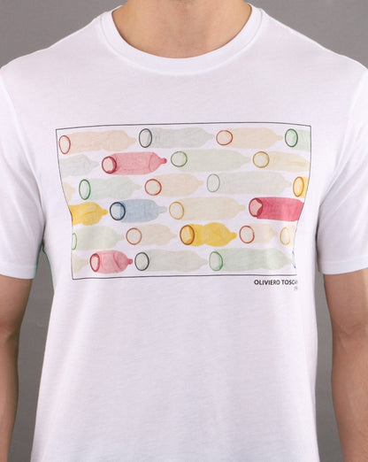 Benetton T-Shirt Inconic Image Tee Weiß/Mehrfarbig