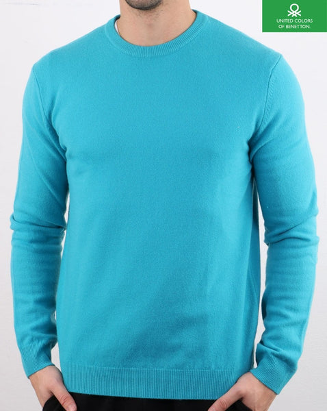 Benetton Merino Wool Jumper Teal